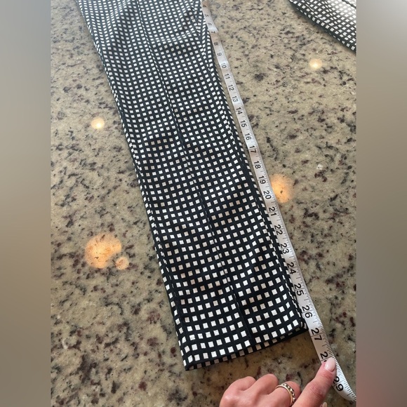 Jules & Leopold Black and White Patterned Straight Leg stretch hot Pants Sz M - Picture 7 of 9